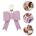 thumbnail image 4 of Unique Bargains 1 Pc Handbag Charms Keychains Bow Bag Accessories Light Purple, 4 of 6