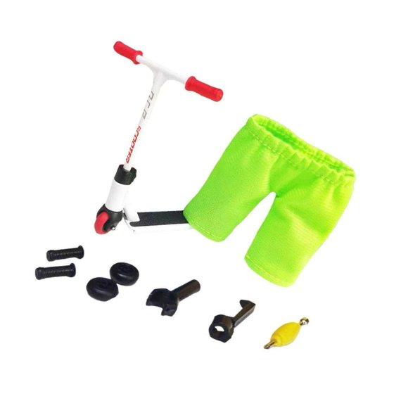Finger Scooter Two Wheels Fingerboard fingerboard skateboard finger toys Novelty Toy Party Favors Gift White