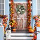 thumbnail image 2 of ¡Últimas Unidades!, Guirnalda de calabaza blanca de otoño para decoración del hogar, guirnalda colgante para puerta, adornos navideños, 40 cm Akmoler, 2 of 6