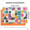 thumbnail image 6 of Yayeee Doormat for Indoor Entrance 32" x 20" Non Slippery Floor Rug, Green Geometric, 6 of 8