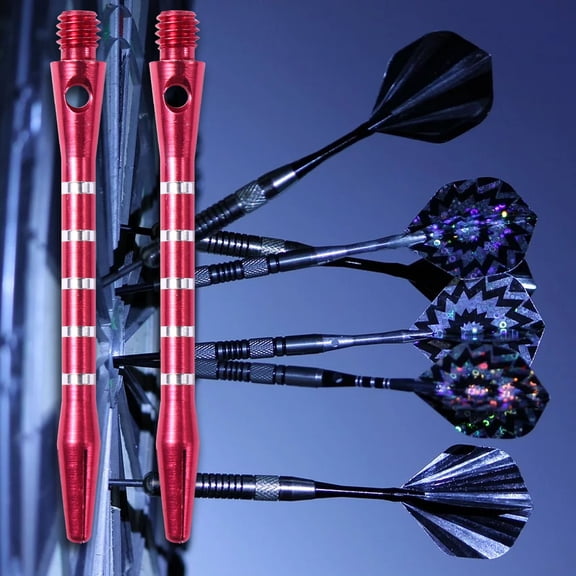 PTOOTP Aluminium Alloy Darts Shafts 20Pcs Red for Playing Front-Loaded Balance