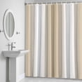 thumbnail image 5 of Beige Gradient Shower Curtain for Bathroom Decor, Countryside Farmhouse Waterproof Fabric Shower Curtain, 60"x72" Set with 12 Hooks, 5 of 9