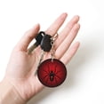 thumbnail image 5 of Naloa Spider on the Web Print Round Keychain Keychain Key Ring, Key Tag, Key Chain Bulk for Gift Accessories (Round), 5 of 7