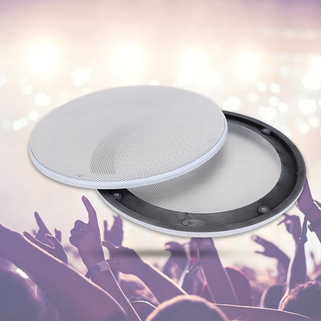 2PCS 6.5inch Speaker Cover, Loudspeaker Grille Speaker Protective Mesh Solid Structure Metal Cold Rolled Steel + ABS with Screws for Car Speakers Small Speakers
