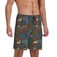 thumbnail image 2 of Kdxio Deers In The Forest 1 Print Mens Sleep Shorts Bottoms Soft Comfy Pajama Wear Pants with Drawstring Pockets, 2 of 5
