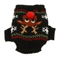 thumbnail image 4 of Dog Snow Sweaters, Christmas Elk Pattern, Fairy Tale Style Winter Sweaters for Small Medium Dogs, Knitted with Acrylic Fiber Fabric, 4 of 7