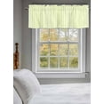 thumbnail image 5 of Yellow Stripes Valances for Windows, Rod Pocket Kitchen Valance Curtains - Soft & Washable Small Window Treatment for Living Room, Bathroom, Classic Vertical Striped 54x18inch, 1 Panel, 5 of 9