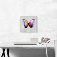 thumbnail image 2 of ARTCANVAS Rainbow Colorful Butterfly Wings Insect Canvas Art Print - Size: 12" x 12" (1.50" Deep), 2 of 9