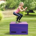 thumbnail image 3 of Patiojoy Folding Incline Gymnastics Mat Cheese Wedge Shape Tumbling Mat for Training & Exercising W/Handles Pink, 3 of 10