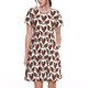 thumbnail image 1 of Easygdp A Rooster With Chickens para Vestido Transpirable de Mujer, Vestido Suelto de Manga Corta con Pliegues y Bolsillos para el Verano, 1 of 6