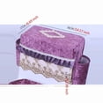 thumbnail image 2 of BH-JJSMGS Lace Decoration Toilet Ring Covers Soft Velvet Toilet Pad Home Three-Piece Set Dust-Proof Toilet Tank Cover, 2 of 5