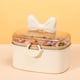 thumbnail image 2 of Caja de almacenamiento para accesorios para el cabello, organizador de joyas, vitrina con bandeja extraíble Blanco, 2 of 8