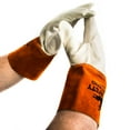 thumbnail image 2 of Mcr Safety Cowhide Welding Gloves,  S,  Gauntlet Cuff,  14" Glove Length,  1 PR, 2 of 2
