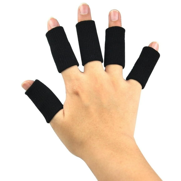 10pcs Stretchy Finger Protector Sleeve, Arthritis Support Sports Aid