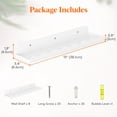 thumbnail image 4 of Lifewit Kids Bookshelf 8 Pack, 15" Acrylic Floating Shelves for Wall Mounted, White Clouds Nursery Book Toy Hanging Racks for Baby/Toddler/Children in Bedroom, Living Room Decor, 4 of 10