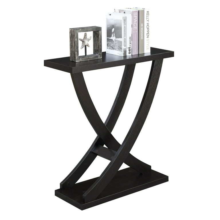 Convenience Concepts Newport Cross Step Console Table Espresso