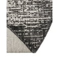 thumbnail image 7 of Unique Loom Outdoor Modern Collection Area Rug - Ombre (5' 3" x 8' Oval Charcoal Gray/Ivory), 7 of 7