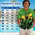 thumbnail image 4 of Psesaysky Jamaican Flag Palm Tree Men’s Button Down Aloha Shirts,Womens Summer Sundress Sleeveless A Line Flowy Tank Dress with Pockets Plus Size Matching Couples Patriotic Outfit, 4 of 7