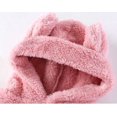 thumbnail image 5 of CAIVO Girls Solid Color Loungewear Fall Winter Hooded Cozy Pajama Sets Toddler Kids 2 Piece Long Sleeve Tops Pants, 5 of 9