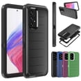thumbnail image 4 of NIFFPD Samsung Galaxy A53 5G Case with Screen Protector Tough Rugged Shockproof Protective Phone Case for Samsung A53 5G Black, 4 of 6