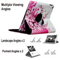 thumbnail image 3 of Jkytec case for iPad 6th 5th Generation 9.7 inch, for iPad Air 1/Air 2 Rotating smart Cover Stand with Wake up Sleep for A1893 A1954 A1822 A1823 A1566 A1567 A1474 A1475 (Cherry Flower), 3 of 6