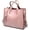 Pink, variant on CoCopeaunts Women Fashion Tote Handbags Lightweight PU Leather Satchel Shoulder Bags Retro Oil Wax Handle Purse