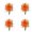 Orange 4Packs, variant on Topiary Trees With Ground 20.8inch Tall Autumn Garden Stake Faux Shrubs For Farmhouse Thanksgiving Festival Planters, 53 cm, Orange 1Pack