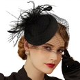 thumbnail image 1 of Dance Half Face Veil Hollows out Veil Festival Masquerades Veil Sunscreen Veil for Bridal Accessories White, 1 of 3