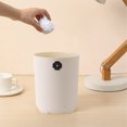 thumbnail image 2 of Small Trash Can with Lid, Mini Trash Can for Bathroom, Office and Bedroom, Small Bathroom Garbage Can with Swing Top, Compact Waste Basket for Desk, Dorm & Home, White - Xuniizn, 2 of 7