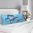 thumbnail image 2 of ABPHOTO Dolphin Sea Underword Body Pillow Covers Case Pillowcase 20x60 inch Couch, 2 of 2