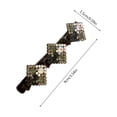 thumbnail image 3 of Pompotops Sparkling Crystal Stone Hair Clips for Women Girls Rhombus Rhinestone Chopped Hairpin Clip Hair Accessories, 3 of 4