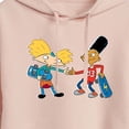 thumbnail image 3 of Hey Arnold! - Arnold and Gerald Skateboard - Juniors Cropped Pullover Hoodie, 3 of 5