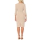 thumbnail image 3 of Vestido Vintage para Mujer INSPIRE CHIC de Manga 3/4, Vestidos Sheath para Trabajar, Talla XL, Albaricoque, 3 of 6