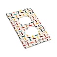thumbnail image 3 of ZICANCN Outlet Covers Wall Plate, Multicolored Line Wicker Light Switch Cover Decorative, Duplex Toggle Combo 1-Gang, 3 of 9
