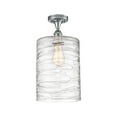 thumbnail image 3 of Innovations Lighting  Cobbleskill - 1 Light 9" Semi-Flush Mount Deco Swirl/Polished Chrome, 3 of 5