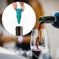 thumbnail image 5 of Paquete de 4 tapones reutilizables para botellas de vino, tapones de silicona de colores para bebidas., 5 of 5