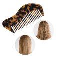 thumbnail image 5 of Unique Bargains 1 Pc Portable Special Shape Hair Comb Brown Acetate Sheet, 5 of 5