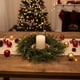thumbnail image 5 of Adornos navideños de plástico con forma de anillo, hojas de ciprés, corona de plantas verdes, simulación de corona de plantas verdes, decoración navideña, decoración de Halloween, decoración de otoño,, 5 of 6
