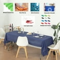 thumbnail image 2 of (12-pack) Heavy Duty Plastic Table Covers Tablecloth (Reusable) (Rectangular 54" X 108", Navy Blue), 2 of 6