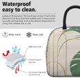 thumbnail image 3 of Obrewu Palm Leaves Abstract Art Lunch Bag for Adult, Insulated, Leakproof, Oxford Cloth, 3 of 7