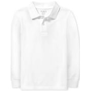 Boys Uniform Pique Polo - white