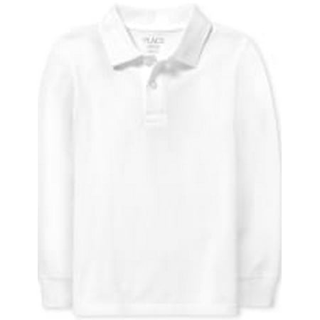 Boys Uniform Pique Polo - white