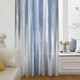 thumbnail image 6 of Blue Gray Sheer Curtains 45 Inches Long, Modern Simple Abstract White Ombre Texture Light Filering Curtains, Breathable Simi Curtain Privacy Drapes for Kitchen Bathroom Small Window Treatment, 6 of 9