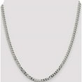 thumbnail image 5 of Sterling Silver 4mm Beveled Curb Chain (20 X 4) Made In Italy qfb100-20, 5 of 5