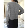 thumbnail image 6 of Women'S Cardigan Sweaters Open Front Cardigan Trendy Chunky Oversized Loose Knit Fall Outfits Gray XL, 6 of 9