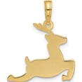 thumbnail image 3 of 14K Yellow Gold Polished Prancing Reindeer Charm (Width 18.8) (Length 22) - Jbsp, 3 of 5