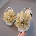 thumbnail image 4 of UngA Sandals for Kids Girls Toddler Flower Girl Sandals Girl Summer Dress Shoes Toddler Little Kid Wedding Party Flower Girl Sandals(Gold,Size 10.5), 4 of 5