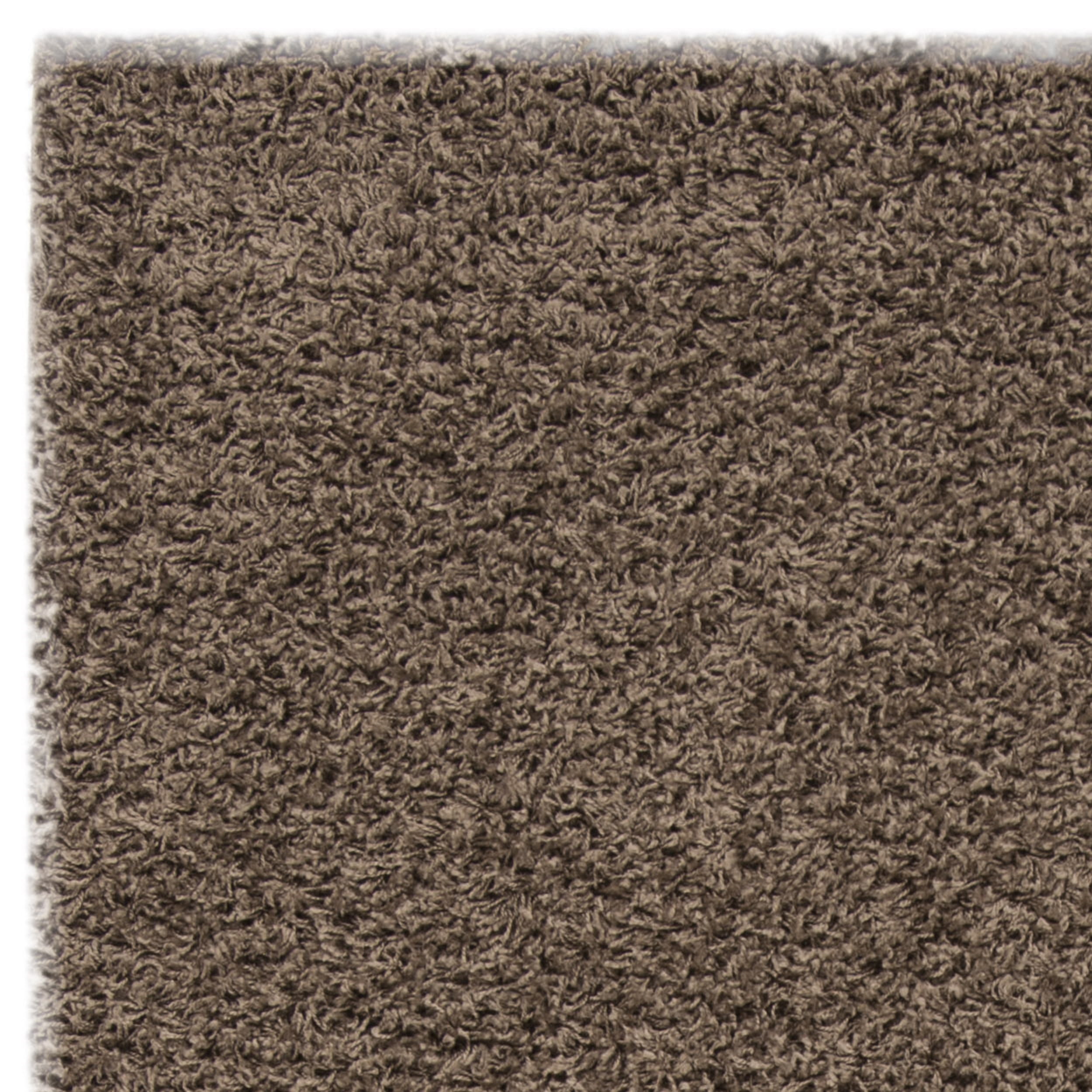 SAFAVIEH Lavena Solid Plush Shag Area Rug, Taupe, 4' x 6'