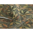 thumbnail image 3 of Ambesonne Autumn Themed Quilted Bedspread Set 3 Pcs, Fall Leaves Pattern, King, Apple Green Pale Coffee, 3 of 4
