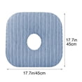 thumbnail image 3 of Hvmvliv 17.7X17.7X3.94in Comfortable Ergonomic Donut Cushion with Foam,Breathable Non-Slip Hip Pillow,U-Shaped Cutout for Pressure Relief,Suitable for Office,Car Seat,Wheelchair Blue, 3 of 9